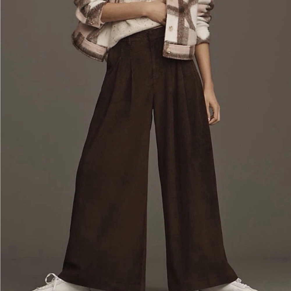 The Avery Maeve by Anthropologie Wide-Leg Pants corduroy edition